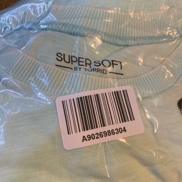 Torrid USA Relaxed Fit Super Soft Slub Crew Neck Crop Tee Size 00. (Medium) NWT - Picture 5 of 7